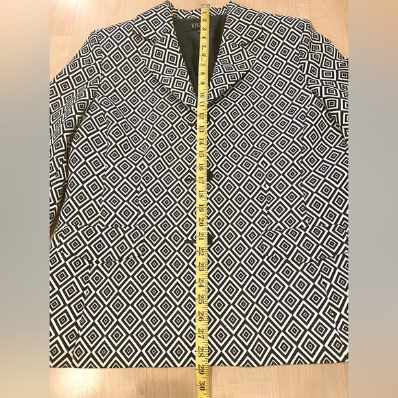 BLAZER KASPER Black & White Geometric Design, size 18 - Picture 7 of 8